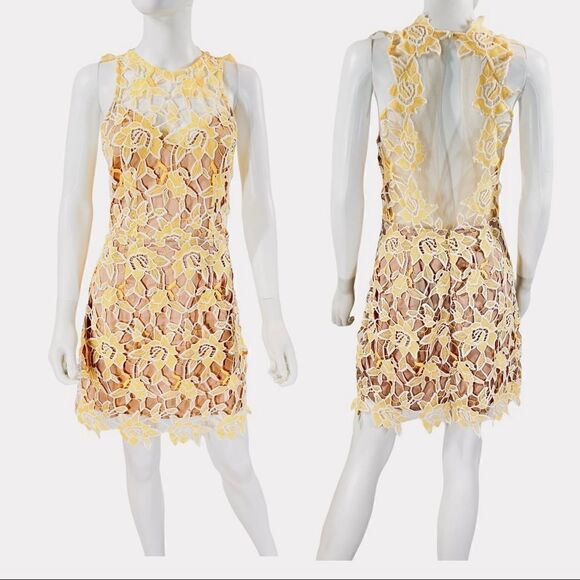 NBD Revolve Harriet Lace Open Back Mini Dress BNWT - Picture 3 of 5